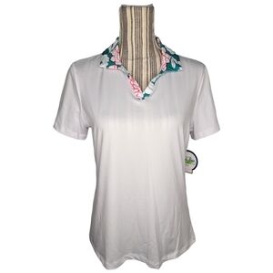 Coral Bay Golf UPF 50 V-Neck Short Sleeve Shirt